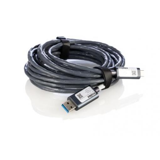 Molex Kabel USB do zásuvky IC Vnější, řada: OptoUSB, A: USB typu A, 5 m Vnější, Černá, B: USB typu C