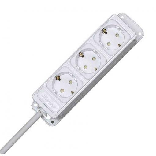 Kopp Rozšiřovací zásuvka 3 zásuvek, Bílá, Antracitová Polyvinylchlorid Přepěťová ochrana Aktivace sepnutí