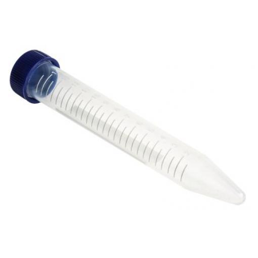 RS PRO Laboratorní láhev, délka: 121 mm, kapacita: 15ml, průměr: 17 mm, Polypropylen, Vysokohustotní polyetylén, typ