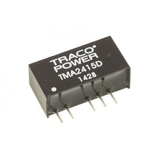 TRACOPOWER Měnič DC/DC TMA, výstup: ±15 V 1 kV dc, Vin 24V dc 34 mA, Vin 0V 1 W -40 °C 85 °C Montáž na plošný spoj