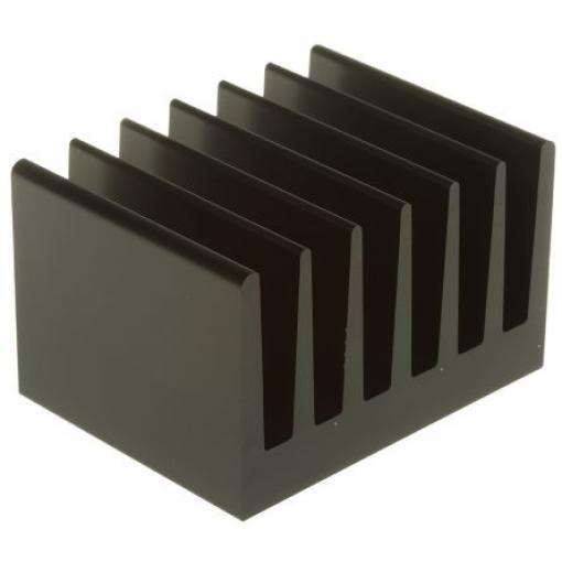 Fischer Elektronik Chladič pro Univerzální Obdélníkový Hliník 40 mm 50 mm 66 mm