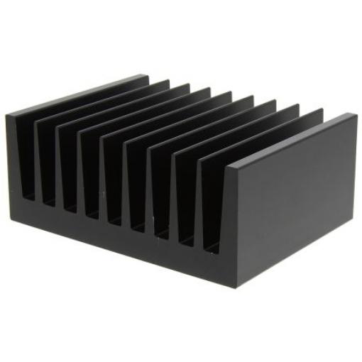 Fischer Elektronik Chladič pro Univerzální Obdélníkový Hliník 40 mm 75 mm 100 mm
