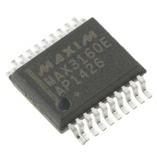 Maxim Integrated MAX3160EAP+ Linkový vysílač-přijímač Převodník, Linkový budič, Budič CMOS/TTL CMOS Invertující, počet