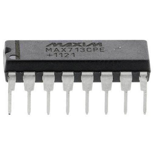 Maxim Integrated Ovladač IO napájený baterií MAX713CPE+ Nikl-kadmium, Nikl-kovový hydrid 4.5 V 5.5 V, počet kolíků: 16