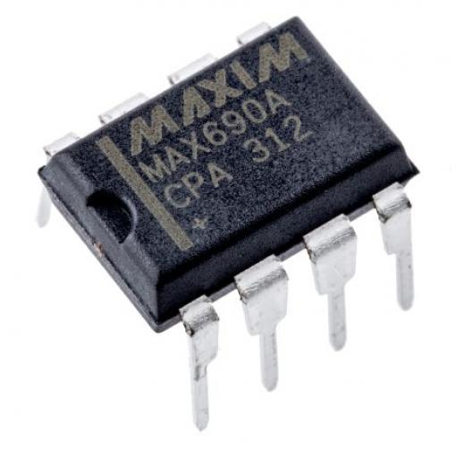 Maxim Integrated, standard: Ne Monitorování napájení MAX690ACPA+ 1kanálové 4.75 V Dohlížecí obvod mikroprocesoru, počet