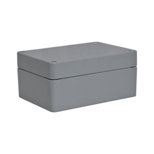 RS PRO Pouzdro, řada: RJ IP66 barva Šedá IK09 barva Šedá Hliník 200 mm 90 mm 140 mm Silikon