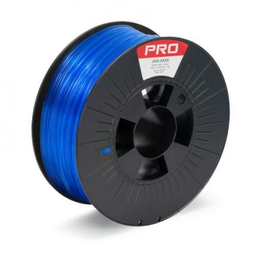 Vlákna pro 3D tiskárny, Průsvitná modrá 1.75 mm 1 kg Polyethylentereftalát glykol RS PRO