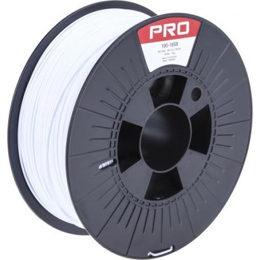 Vlákna pro 3D tiskárny, Bílá 1.75 mm 1 kg Polyethylentereftalát glykol RS PRO