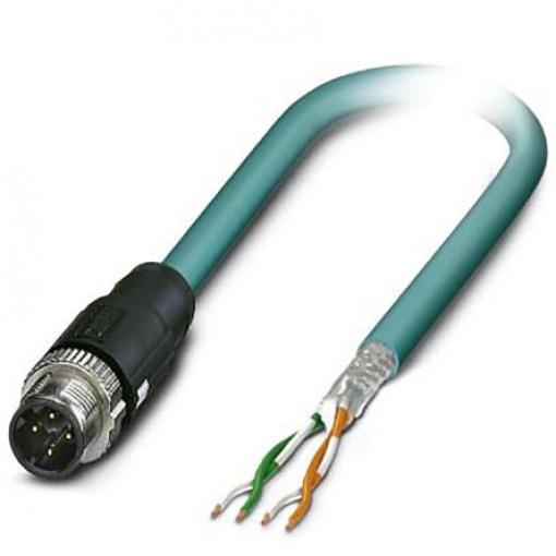 Phoenix Contact Cat5 Ethernetové kabely, řada: SAC, Modrá, Polypropylen, Síťovaný polyethylen, 48V ac 2 m 2, typ pláště: