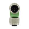 Phoenix Contact Adaptér pro kulaté konektory, řada: SAC, orientace těla: Rovný 5 M12 Poniklovaný Vnější, 90 °C 5, -25 °C