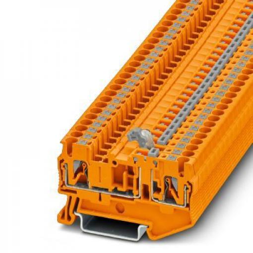 Phoenix Contact Svorkovnice na lištu DIN bez pojistky 3212316, 400 V Oranžová 2.5 mm² 1 Zásuvný