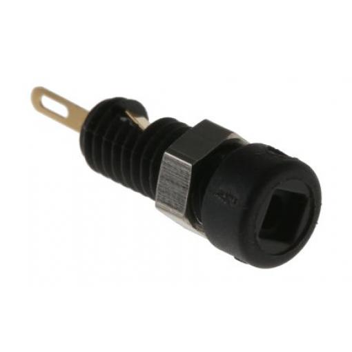 Hirschmann Test & Measurement Zásuvka na banánky, 2 mm, 60V dc, 6A, Černá, Vnitřní Pájecí, materiál kontaktu: Slitina