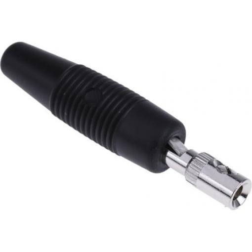Hirschmann Test & Measurement Banánek, 4 mm, 30 V ac, 60V dc, 16A, Černá, Vnější Šroubová, materiál kontaktu: Mosaz,
