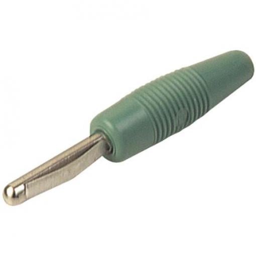 Hirschmann Test & Measurement Banánkový konektor, 4 mm, 60V, 16A, Zelená, Vnější zásuvný modul, materiál kontaktu: