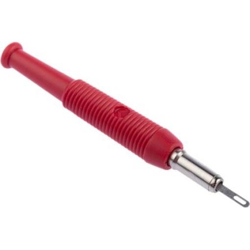 Hirschmann Test & Measurement Zásuvka na banánky, 2 mm, 60V dc, 6A, Červená, Vnitřní Šroubová, materiál kontaktu: