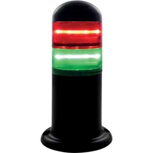 RS PRO Signální věž LED 6 světelných prvků barva Zelená, Červená 240V ac Stohovatelný