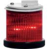 RS PRO Maják barva čočky Červená Stálé, Blikající LED Jednotka majáku 24V ac/dc barva pouzdra Červená základna 55 mm