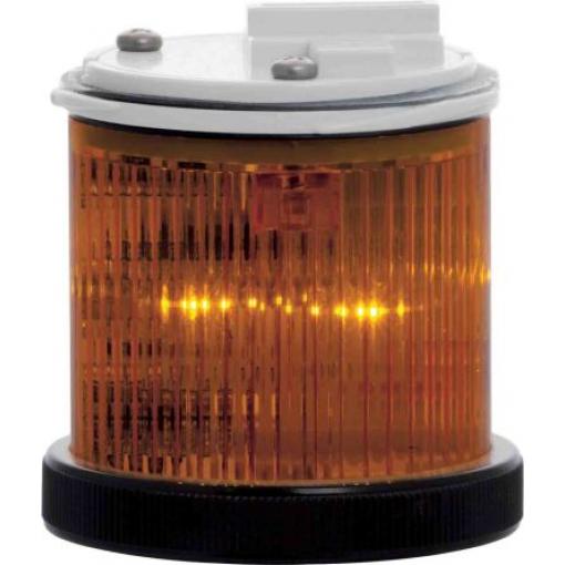 RS PRO Maják barva čočky Žlutá Stálé, Blikající LED Jednotka majáku 240V ac barva pouzdra Žlutá základna 55 mm St. IP66