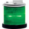 RS PRO Maják barva čočky Zelená Blikající, Stálé LED Jednotka majáku 240V ac barva pouzdra Zelená základna 55 mm St.