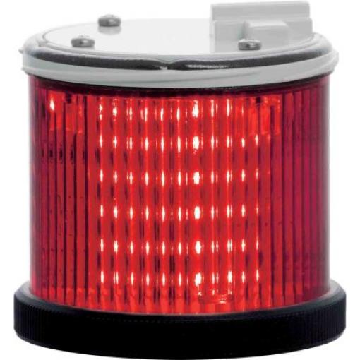 RS PRO Maják barva čočky Červená Stálé LED Prvek stálého světla 24V ac/dc barva pouzdra Červená základna 75 mm AC/DC