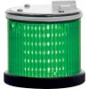 RS PRO Maják barva čočky Zelená Stálé, Blikající LED Jednotka majáku 24V ac/dc barva pouzdra Zelená základna 75 mm AC/DC