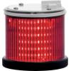 RS PRO Maják barva čočky Červená Stálé, Blikající LED Jednotka majáku 110V ac barva pouzdra Červená základna 75 mm St.