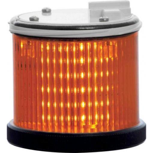RS PRO Maják barva čočky Žlutá Blikající, Stálé LED Jednotka majáku 240V ac barva pouzdra Žlutá základna 75 mm St. IP66