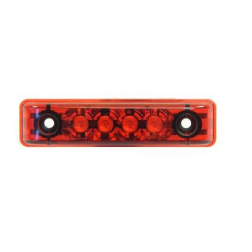 RS PRO LED maják Stálé barva Červená 24V dc LED Upevnění šroubem 17mA CE & E-marked IP67