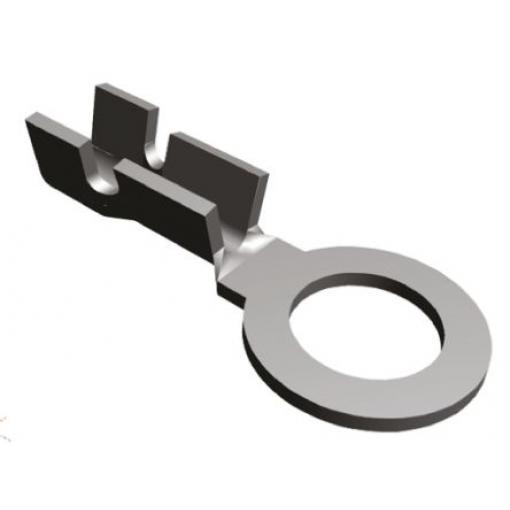Očková koncovka, řada: 42547, pokovení: Cín, M4, Šedá, 110 °C, min. AWG: 26 AWG, max. AWG: 22 AWG, Neizolované, TE