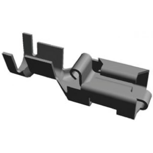 TE Connectivity Zásuvný konektor, řada: Positive Lock .250 Mk I Neizolované, 6.35 x 0.8 mm, Černá Vnitřní, celková