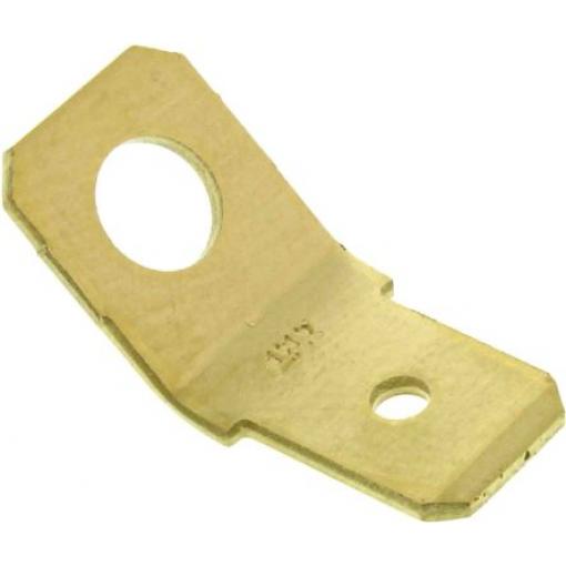 TE Connectivity Zásuvný konektor, řada: FASTON .250 Neizolované, 6.35 x 0.81 mm, Žlutá Vnější, celková délka: 16.5 mm,