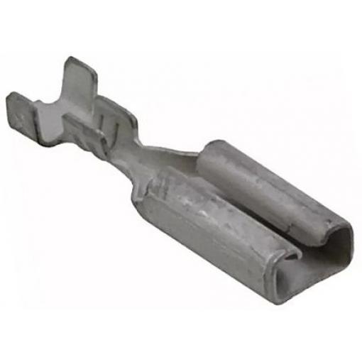 TE Connectivity Zásuvný konektor, řada: FASTON .110 Neizolované, 2.79 x 0.79 mm, Černá Vnitřní, celková délka: 14 mm,