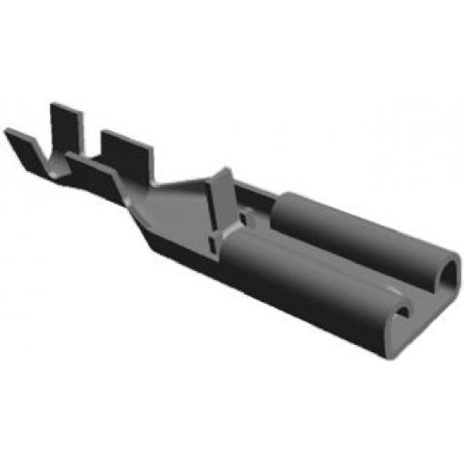 TE Connectivity Zásuvný konektor, řada: Positive Lock .110 Mk II Neizolované, 2.79 x 0.51 mm, Černá Vnitřní, celková