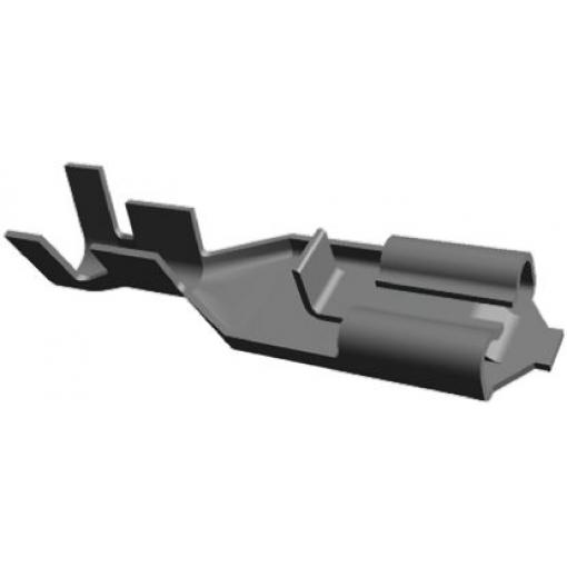 TE Connectivity Zásuvný konektor, řada: Positive Lock .187 Mk II Neizolované, 4.75 x 0.81 mm, Černá Vnitřní, celková
