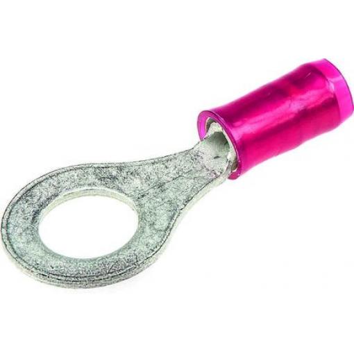 Očková koncovka, řada: PLASTI-GRIP, pokovení: Cín, M5, Červená, 105 °C, min. AWG: 22 AWG, max. AWG: 16 AWG, Izolované,
