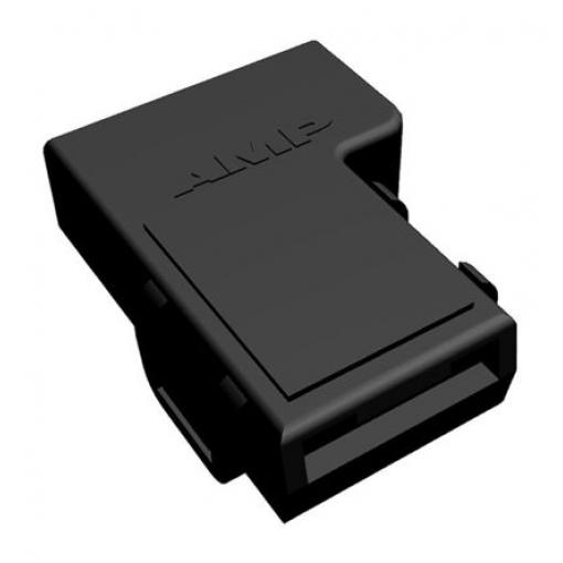 Pouzdro krimpovací svorky, řada: 250, počet kontaktů: 1, Polyamid 66, Černá, šířka jazýčku: 14.7 mm TE Connectivity