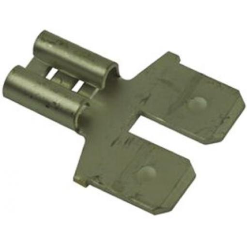 TE Connectivity Zásuvný konektor, řada: 0.312 Neizolované, 6.35 x 0.81 mm, Černá Vnější/vnitřní, min. AWG: 26 AWG,