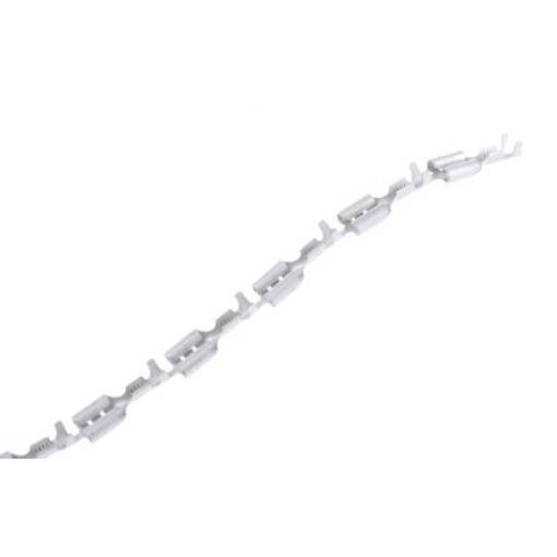 TE Connectivity Zásuvný konektor, řada: FASTON .250 Neizolované, 6.35 x 0.81 mm, Černá Vnitřní, celková délka: 19 mm,