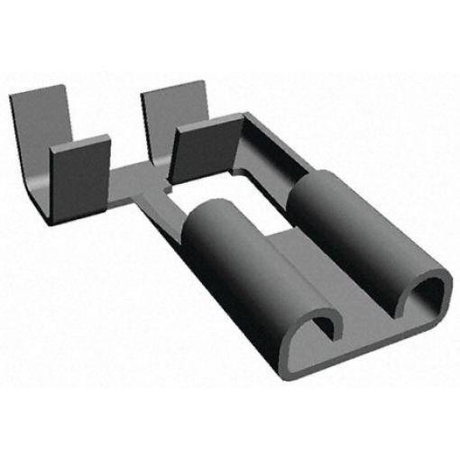 TE Connectivity Zásuvný konektor, řada: FASTON .250 Neizolované, 6.35 x 0.81 mm, Černá Vnitřní, celková délka: 11.4 mm,