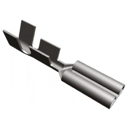 TE Connectivity Zásuvný konektor, řada: FASTON .110 Neizolované, 2.79 x 0.51 mm, Stříbrná Vnitřní, celková délka: 16.1