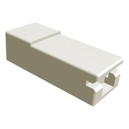 Pouzdro krimpovací svorky, řada: FASTON .110, počet kontaktů: 1, Nylon, Čirá TE Connectivity
