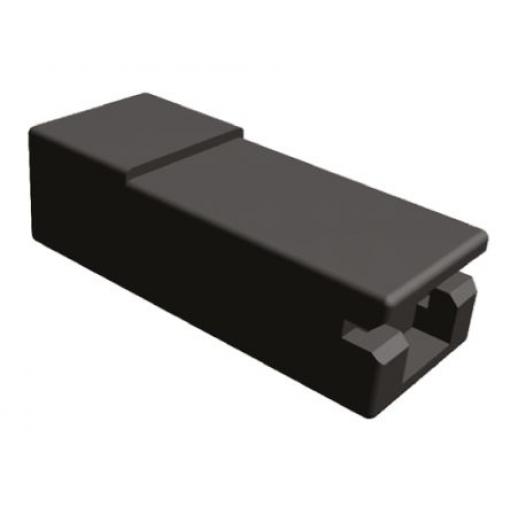 Pouzdro krimpovací svorky, řada: AMP FASTON, počet kontaktů: 1, Polyamid 66, Přírodní, šířka jazýčku: 6.35 mm TE