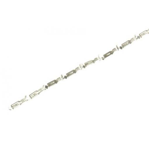 TE Connectivity Zásuvný konektor, řada: FASTIN-FASTON .110 Neizolované, 2.79 x 0.79 mm, Černá Vnitřní, celková délka: