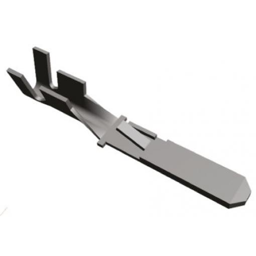 TE Connectivity Zásuvný konektor, řada: FASTIN-FASTON .110 Neizolované, 2.79 x 0.79 mm, Černá Vnější, celková délka: 22