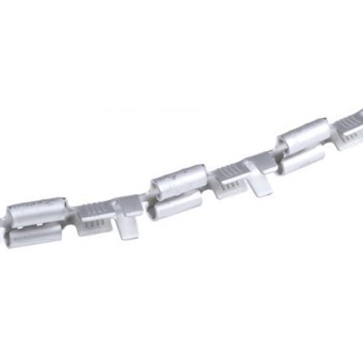 TE Connectivity Zásuvný konektor, řada: FASTON .250 Neizolované, 6.35 x 0.81 mm, Stříbrná Vnitřní, celková délka: 19.18