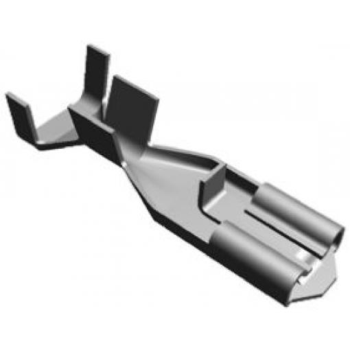 TE Connectivity Zásuvný konektor, řada: Positive Lock .187 Mk II Neizolované, 4.75 x 0.51 mm, Černá Vnitřní, celková