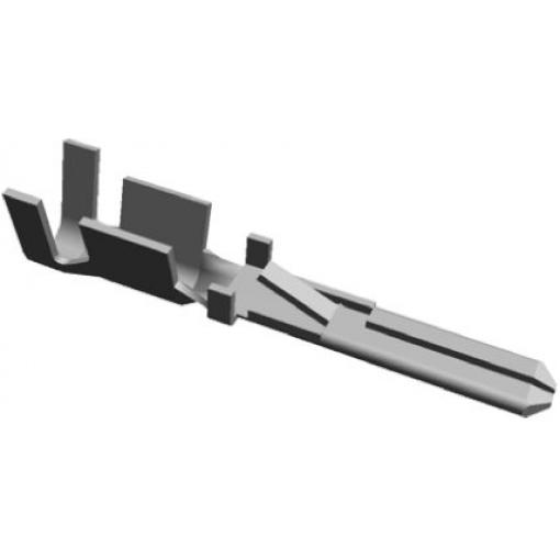 TE Connectivity Zásuvný konektor, řada: FASTIN-FASTON .110 Neizolované, 2.79 x 0.81 mm, Černá Vnější, celková délka: