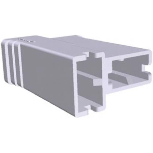 Pouzdro krimpovací svorky, řada: Positive Lock .250, počet kontaktů: 2, Nylon, Přírodní, šířka jazýčku: 6.35 mm TE