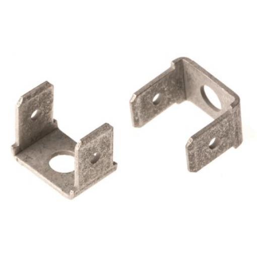 TE Connectivity Zásuvný konektor, řada: FASTON .250 Neizolované, 6.35 x 0.81 mm, Stříbrná Vnější, celková délka: 8 mm,