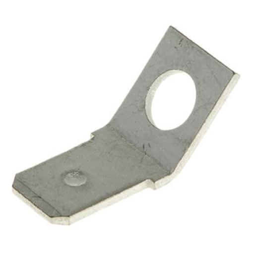 TE Connectivity Zásuvný konektor, řada: FASTON .250 Neizolované, 6.35 x 0.81 mm, Černá Vnější, celková délka: 17.93 mm,